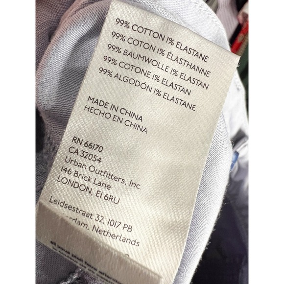 Anthropologie Pilcro The Wanderer‎ Relaxed Embroidered Pants Purple Size 29 - Picture 7 of 8